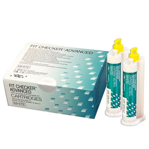 GC 014404 Fit Checker Advanced Dental Cartridge Package White 2/Pk 48 mL 004904 GC 014404 Fit Checker Advanced Dental Cartridge Package White 2/Pk 48 mL 004904